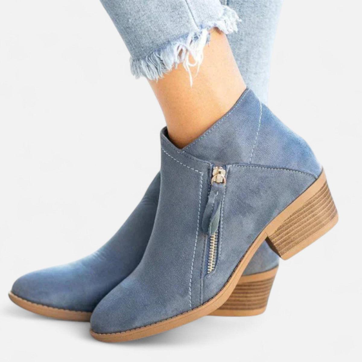Leren Enkellaarzen Dames – Comfortabele Laarzen met Steunzool & Stijlvolle Look