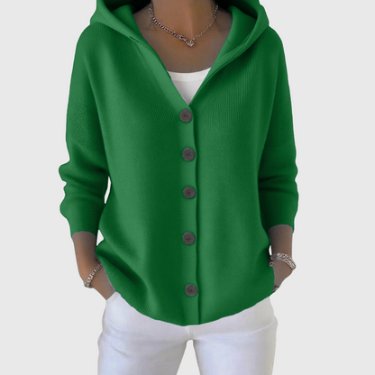 Pippa | Button-Up Hooded Cardigan for Women