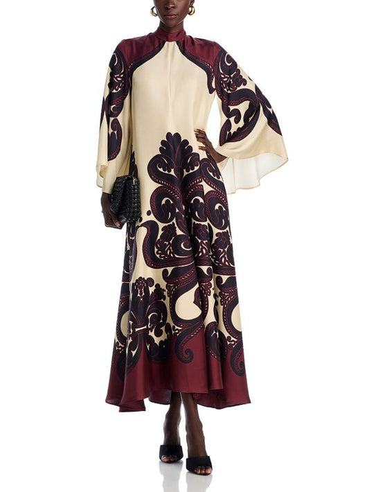 Maxi-jurk met Botanische Print