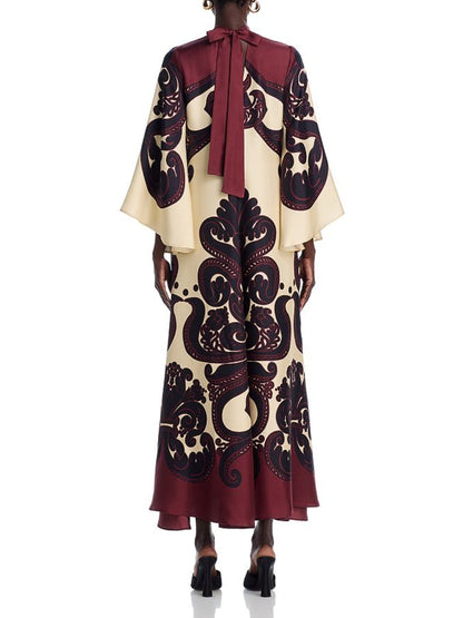 Maxi-jurk met Botanische Print