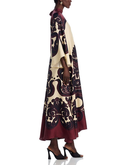 Maxi-jurk met Botanische Print