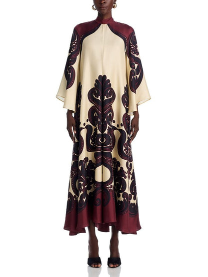 Maxi-jurk met Botanische Print