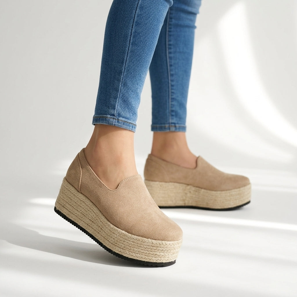 Comfortabele Sneakers Dames Sleehak – met Steunzool & Schokdemping