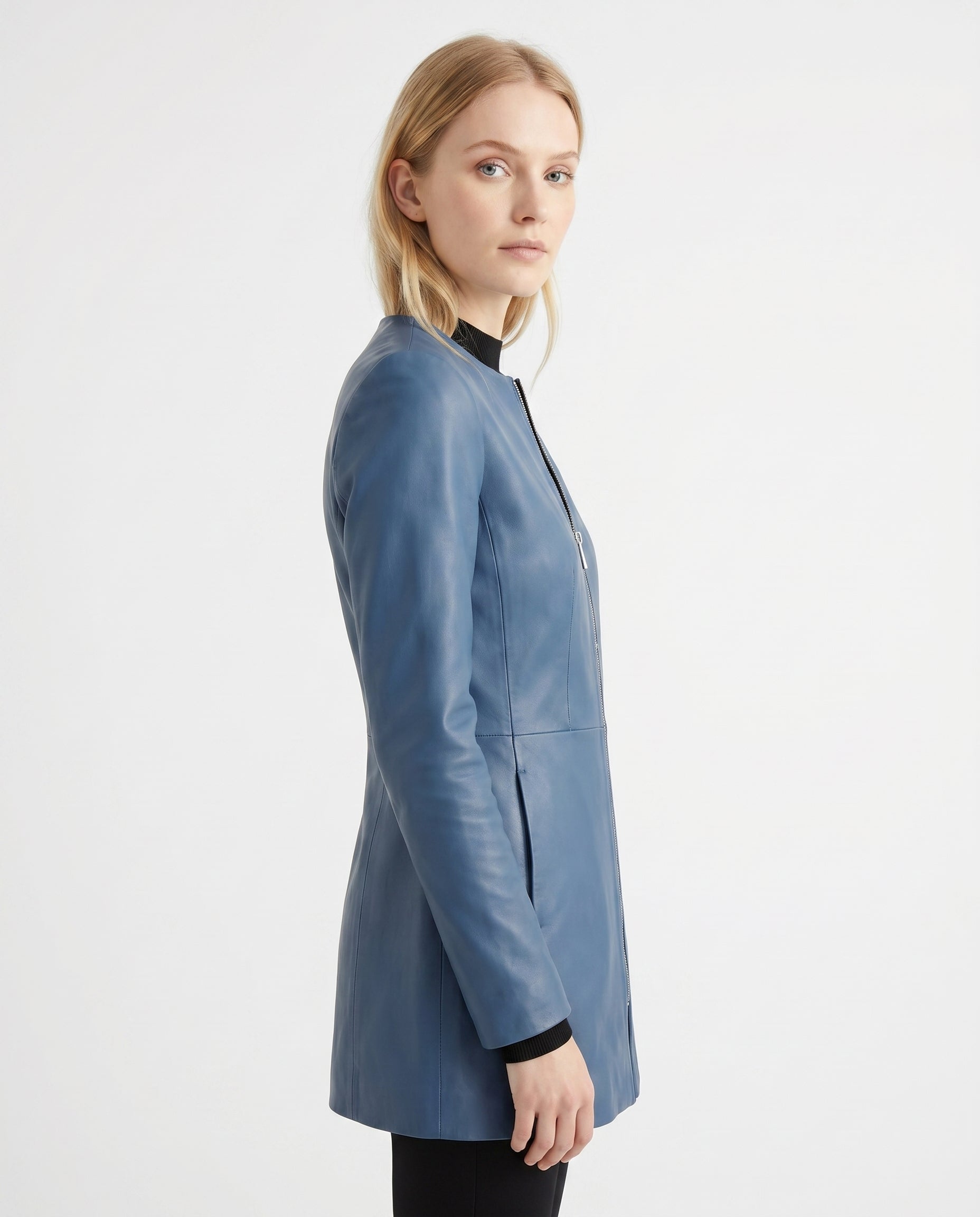 Penelope - Stylish Fitted Leather Jacket
