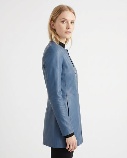 Penelope - Stylish Fitted Leather Jacket