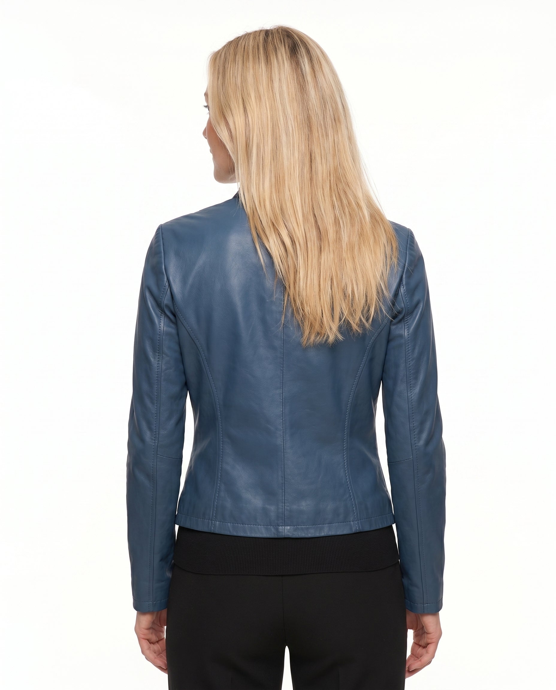 Penelope - Stylish Fitted Leather Jacket