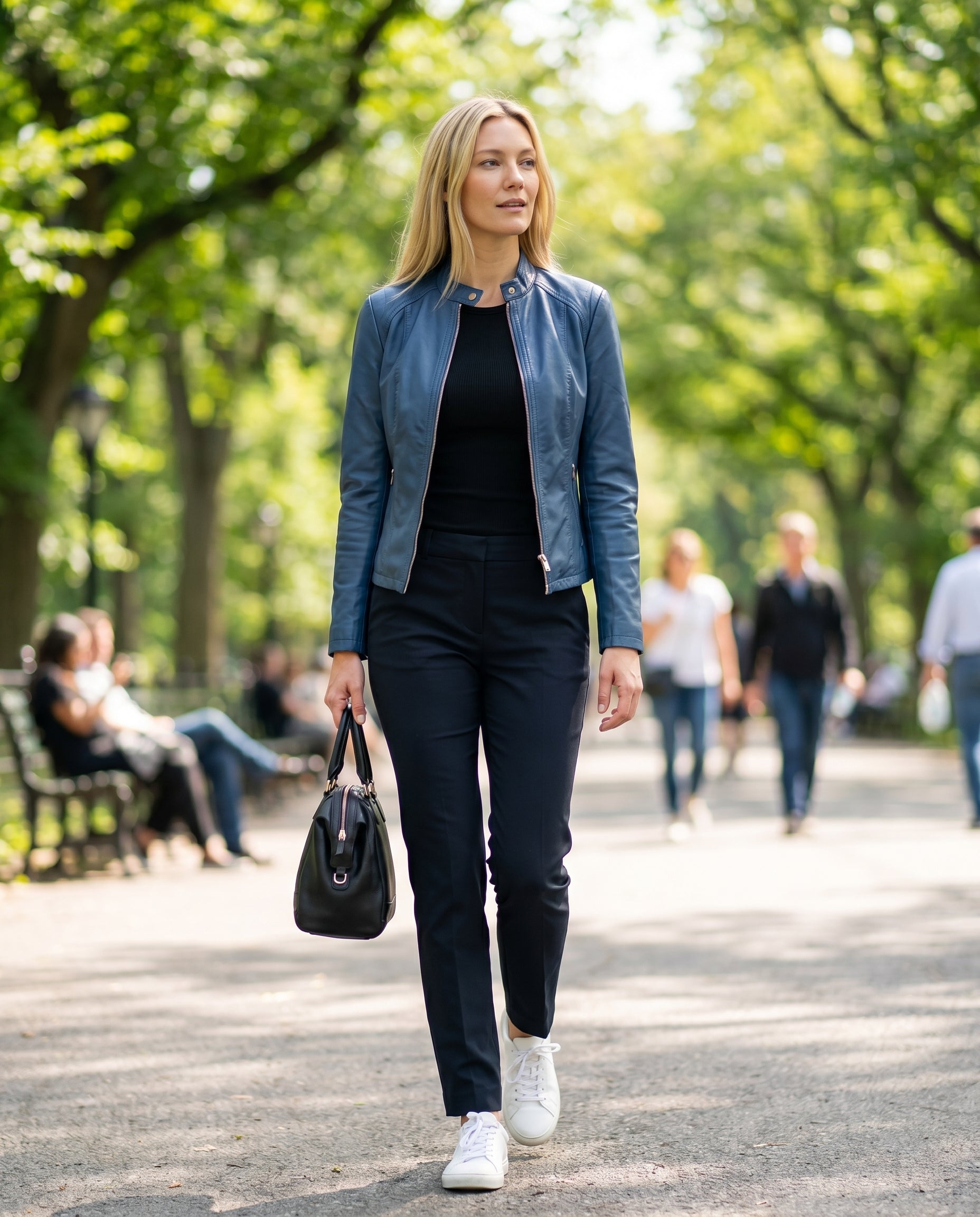 Penelope - Stylish Fitted Leather Jacket