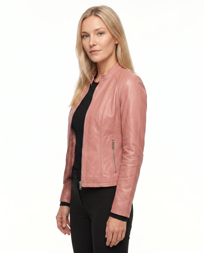 Penelope - Stylish Fitted Leather Jacket