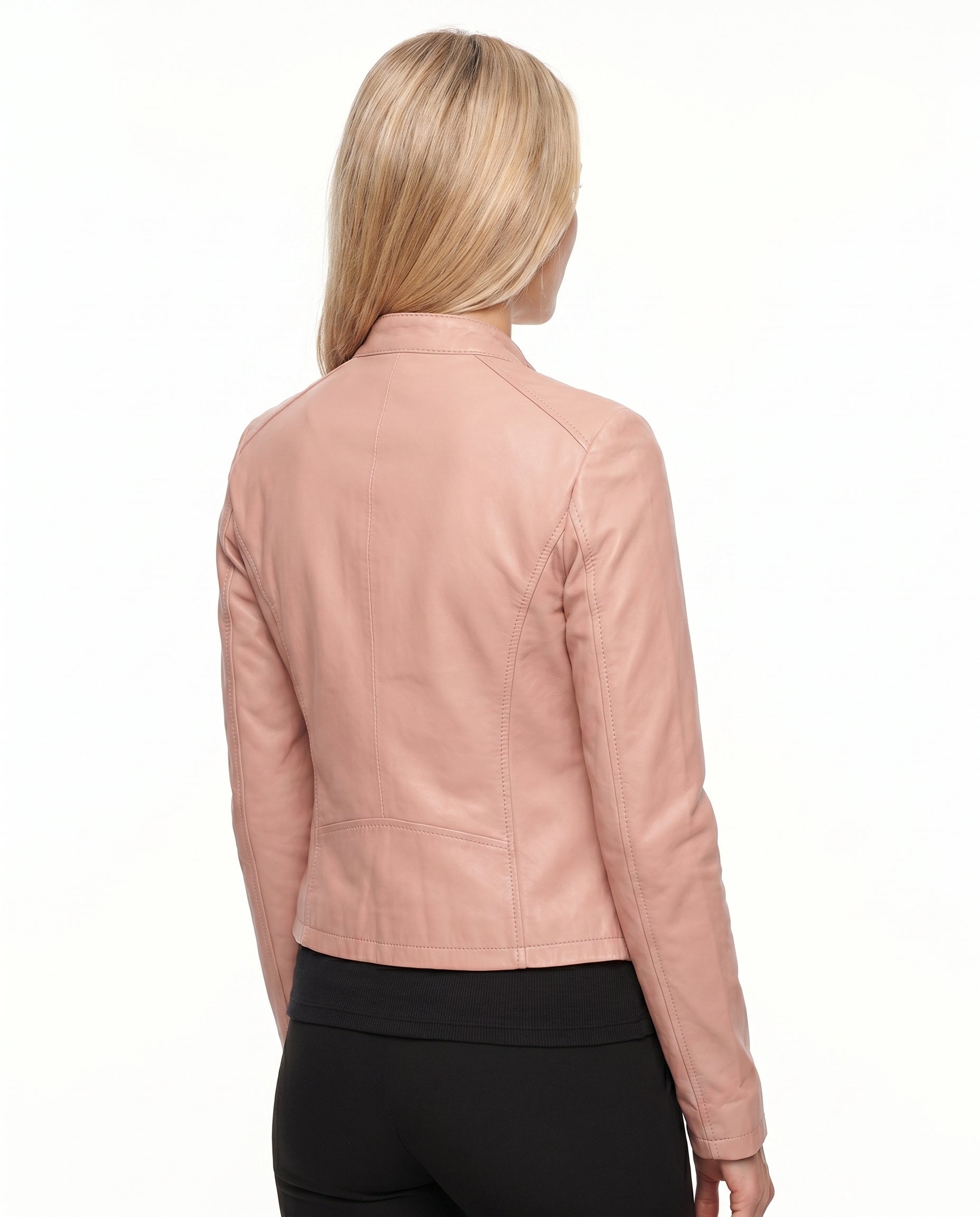 Penelope - Stylish Fitted Leather Jacket