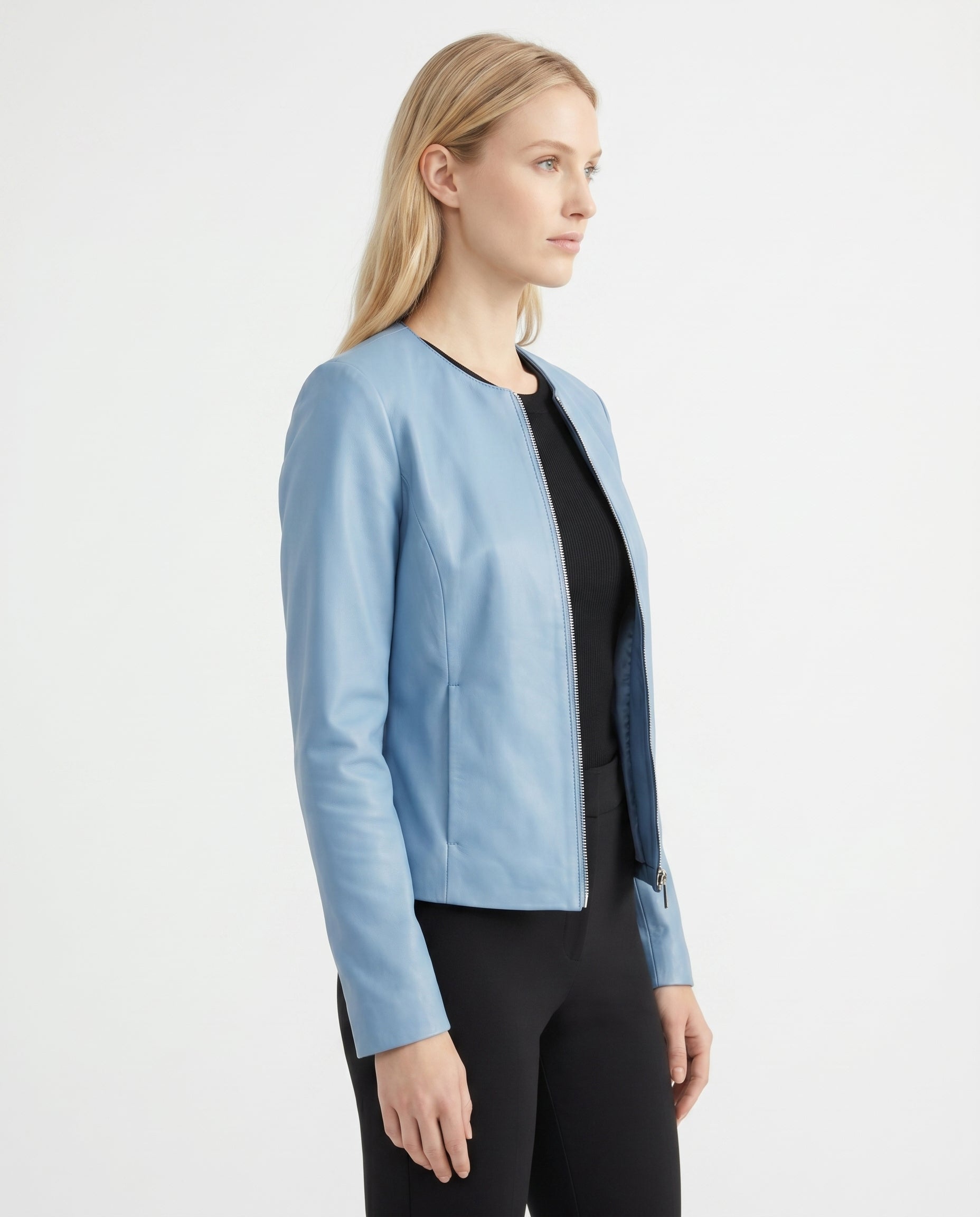 Penelope - Stylish Fitted Leather Jacket