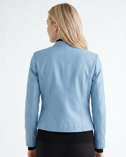 Penelope - Stylish Fitted Leather Jacket