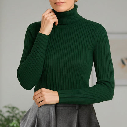 Limassol Ribbed Turtleneck Sweater