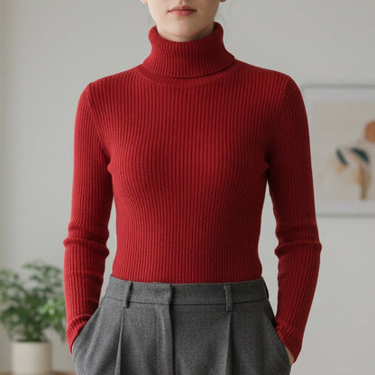 Limassol Ribbed Turtleneck Sweater