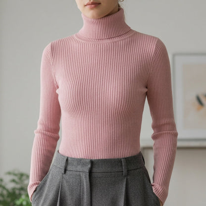Limassol Ribbed Turtleneck Sweater