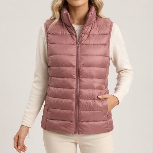 Bodywarmer Dames Gewatteerd – Mouwloze Bodywarmer met Rits