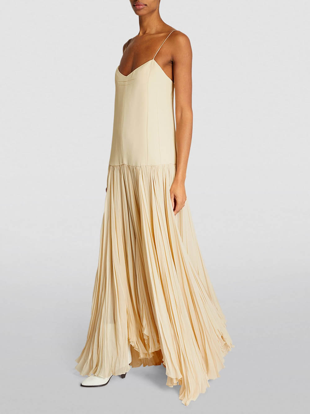 Jurk met Verlaagde Taille en Bandjes