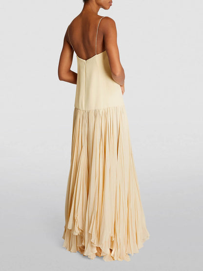 Jurk met Verlaagde Taille en Bandjes