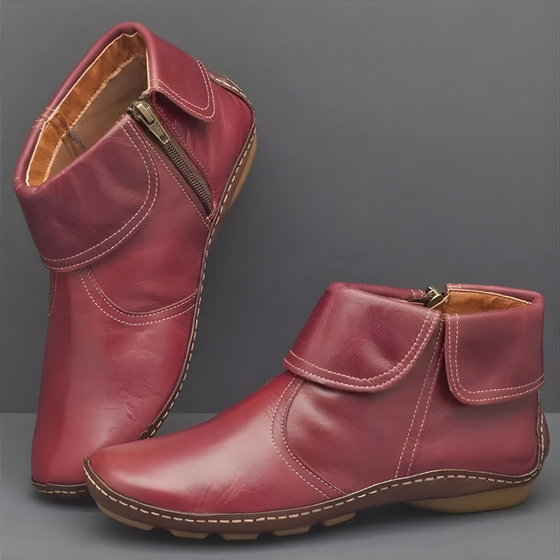 Waterdichte Enkellaarzen Dames – Comfortabele Laarzen met Steunzool & Grip