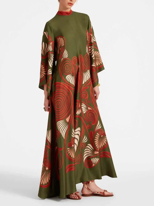 Maxi-jurk met Sprankelende Print