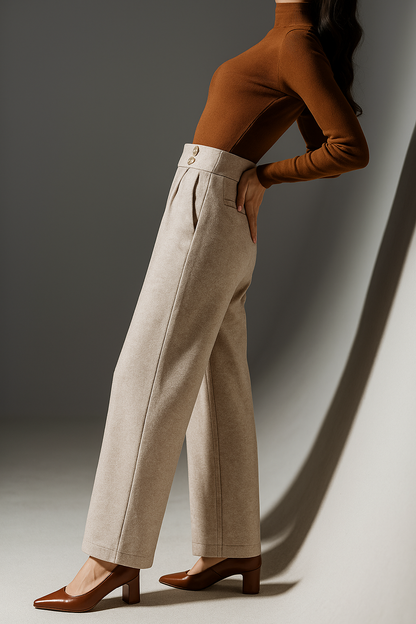 Blair Wool Wide-Leg Trousers