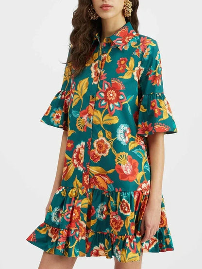 Grace Mini-jurk met Bloemenprint