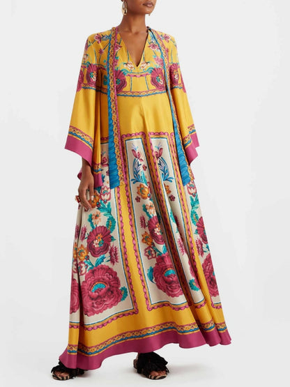 Lange Vloeiende Casual Maxi-jurk