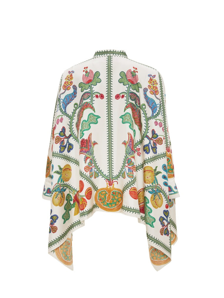 Set met Bloemen- en Fruitprint