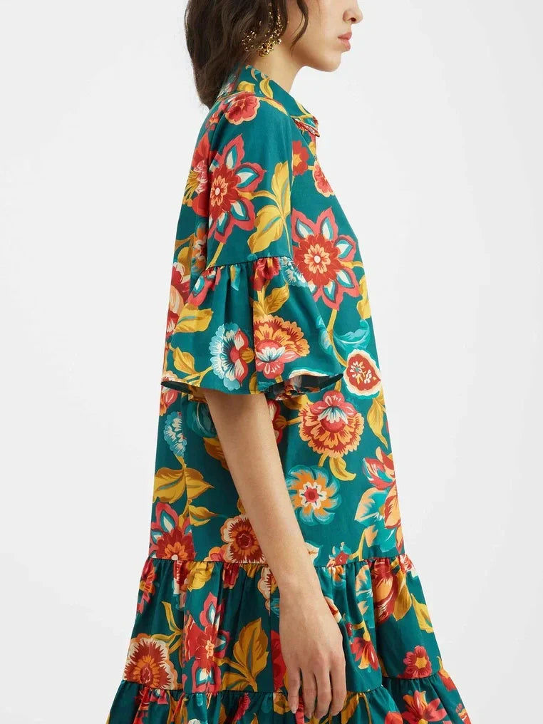 Grace Mini-jurk met Bloemenprint