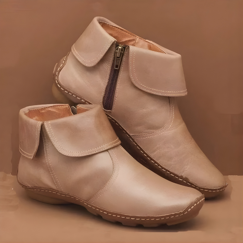 Waterdichte Enkellaarzen Dames – Comfortabele Laarzen met Steunzool & Grip