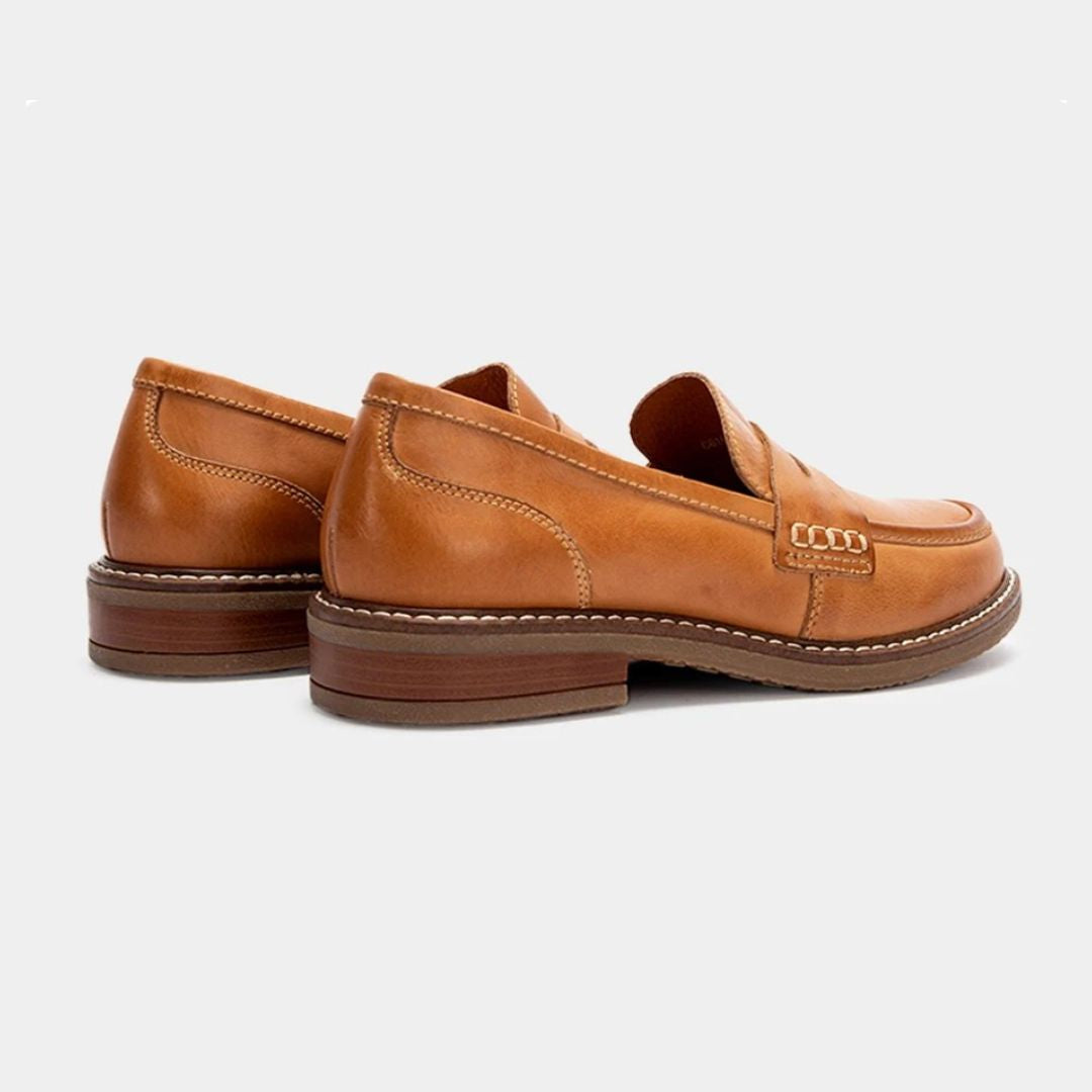 Comfortabele Leren Loafers Dames – Instappers met Steunzool & Schokdemping