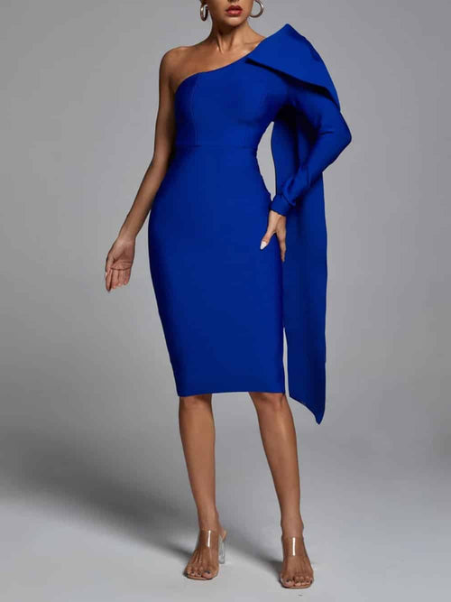 Abbey One-Shoulder Bandage-jurk