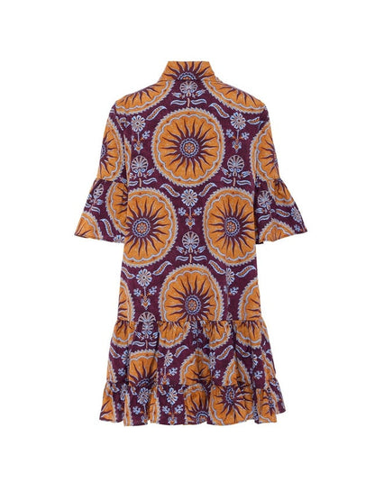 Mini-jurk met Verlaagde Taille en Lagen