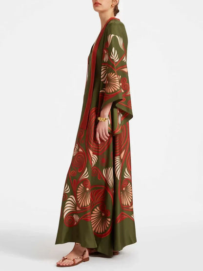 Maxi-jurk met Sprankelende Print