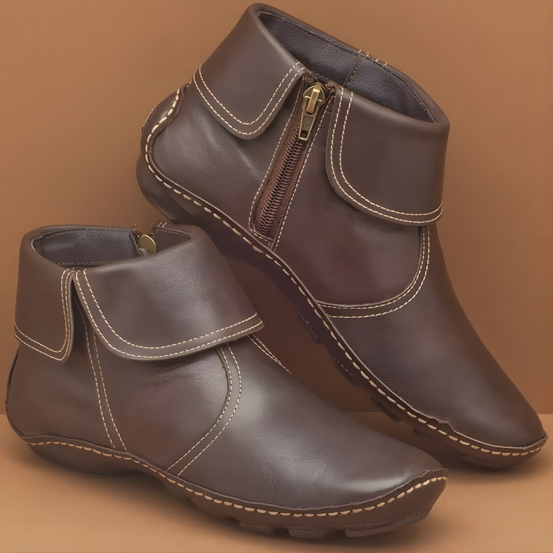 Waterdichte Enkellaarzen Dames – Comfortabele Laarzen met Steunzool & Grip