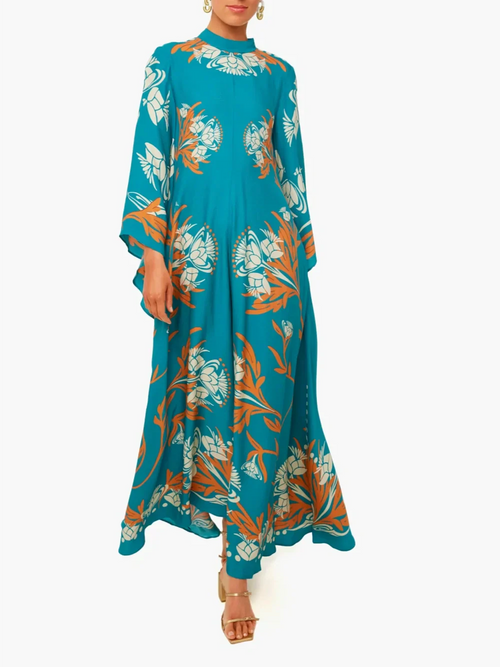 Maxi-jurk met Vintage Print
