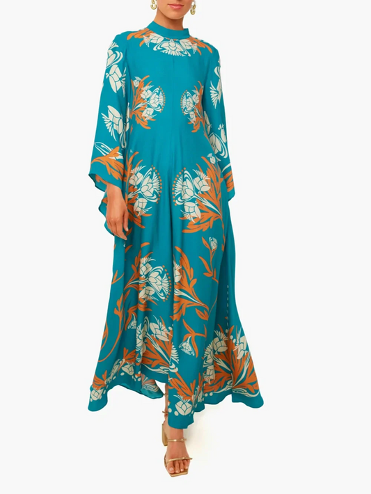 Maxi-jurk met Vintage Print