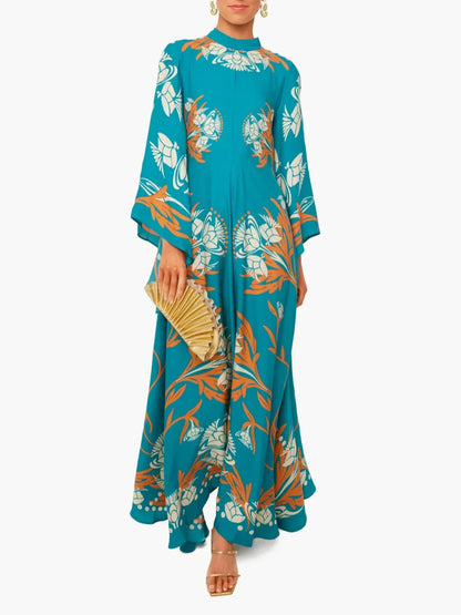 Maxi-jurk met Vintage Print