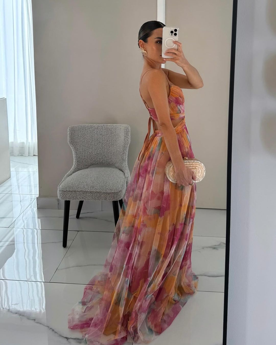 Giselle | Maxi-jurk met Bloemenprint
