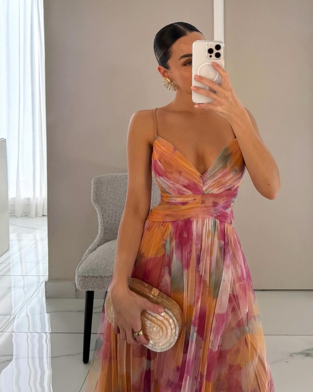 Giselle | Maxi-jurk met Bloemenprint
