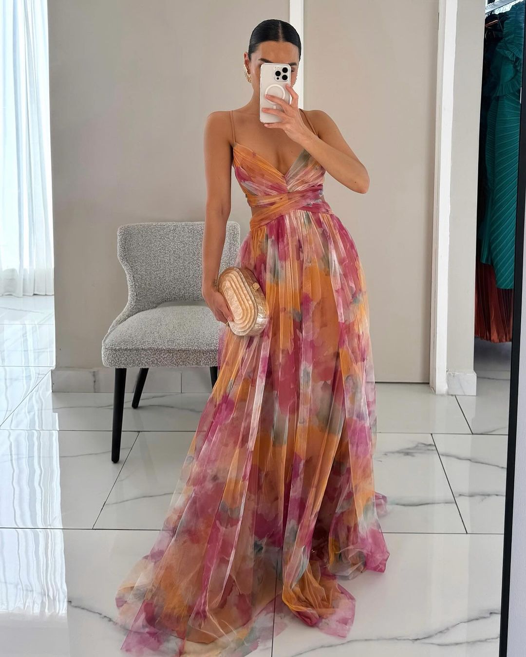 Giselle | Maxi-jurk met Bloemenprint