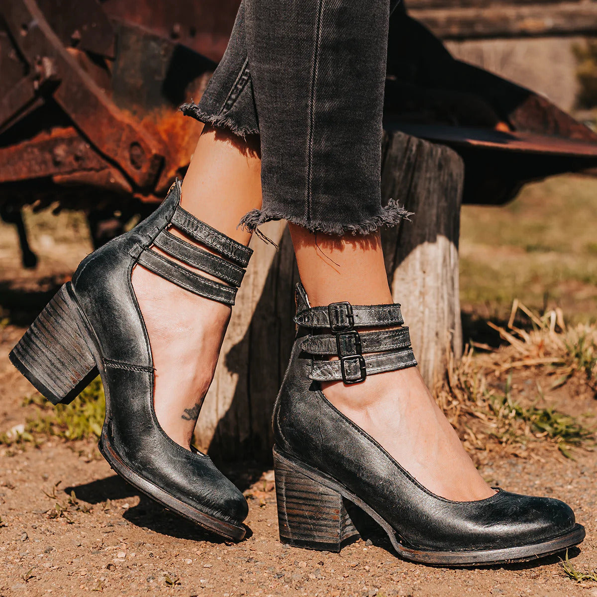 Antiqua Vintage Schoen met Hak