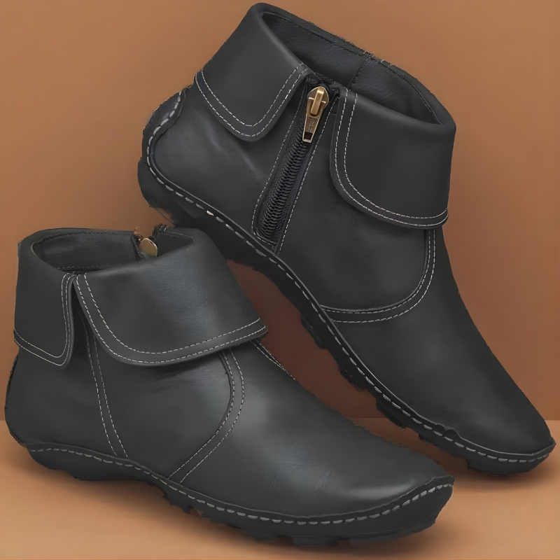 Waterdichte Enkellaarzen Dames – Comfortabele Laarzen met Steunzool & Grip
