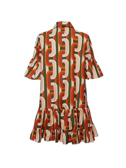 Elegante Mini-jurk met Verlaagde Taille