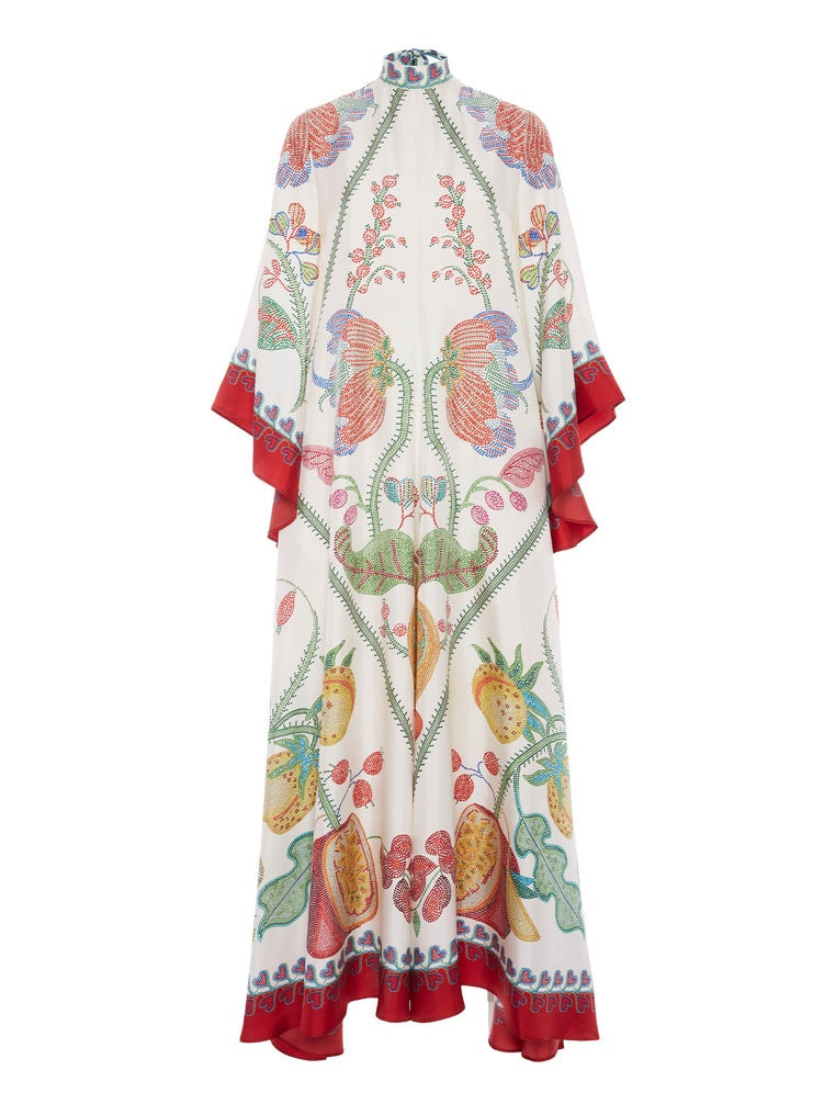 Maxi-jurk met Zwart-witte Print