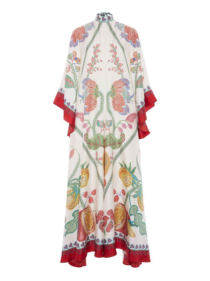 Maxi-jurk met Zwart-witte Print