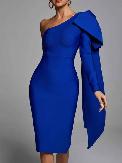Abbey One-Shoulder Bandage-jurk