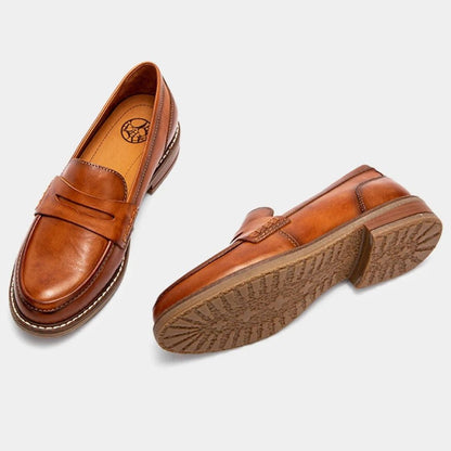 Rossano Orthopedic Leather Loafers