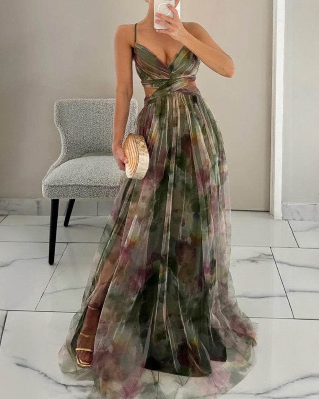 Giselle | Maxi-jurk met Bloemenprint