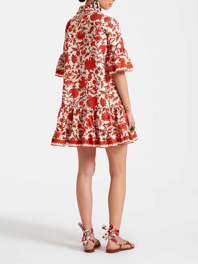 Mini-jurk met Herfstprint