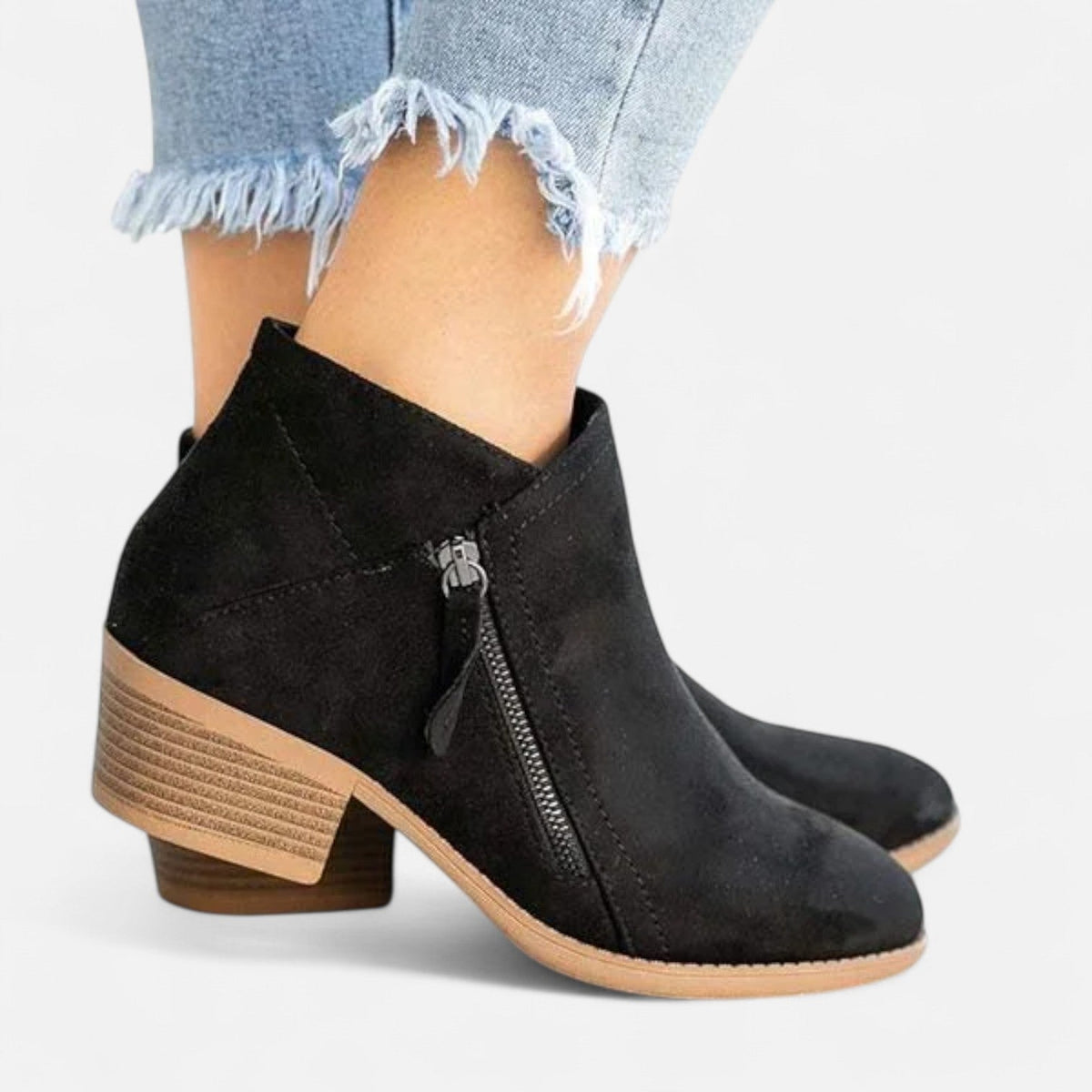 Leren Enkellaarzen Dames – Comfortabele Laarzen met Steunzool & Stijlvolle Look